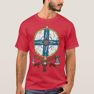 T-shirt Viking bouclier Finlande emblème de l'OTAN