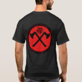 T-shirt Viking chemise rouge et noire de Huscarl de joint (Dos)