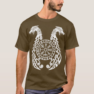 T-SHIRT VIKING COMPASS BLANC