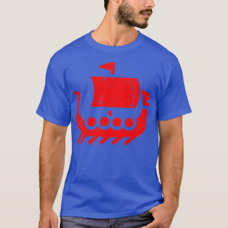 T-shirt Viking Dragon Boat en détresse
