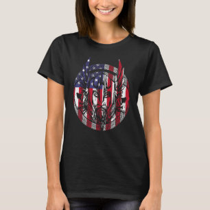 T-shirt Viking Guerrier 4 juillet Patriotique Usa