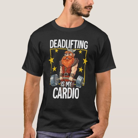 T-shirt Viking Gym Weight Training Deadlift (Devant)