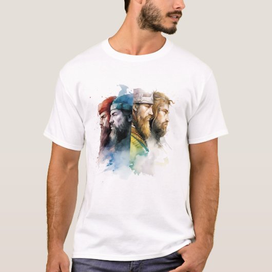 T-shirt Viking Hero Four Graphic Tee (Devant)