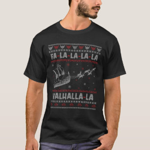 T-shirt Viking hiver Neige drôle Noël Père Noël Ugly Chri