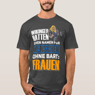 T-shirt Viking Nordic mythologie personnes sans barbe