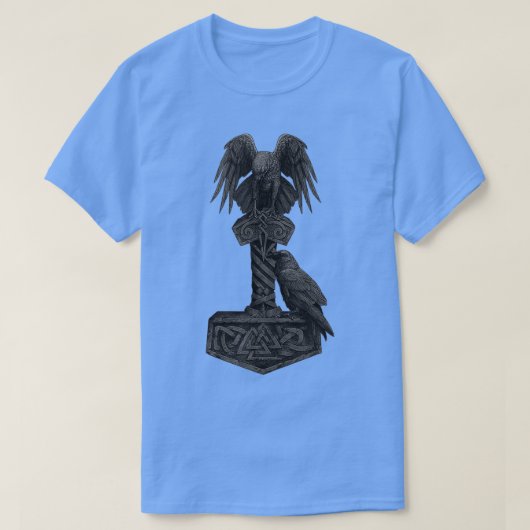 T-shirt Viking Norse Mythology Thorx27s Mjolnir Odinx27s H (Design devant)