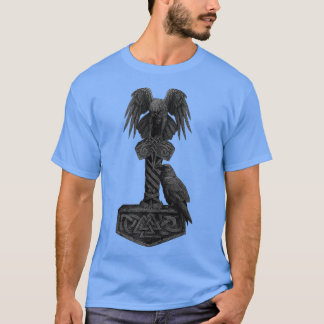 T-shirt Viking Norse Mythology Thorx27s Mjolnir Odinx27s H