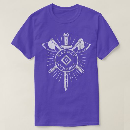 T-shirt Viking Ragnar - Ragnar Lothbrok - Viking Axes (Design devant)