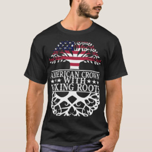 T-shirt VIKING ROOTS AMERICAN CROWN Nordic Viking Style