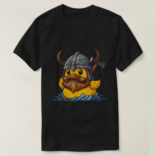 T-shirt Viking Rubber Duck Amusant Norse Warrior Design