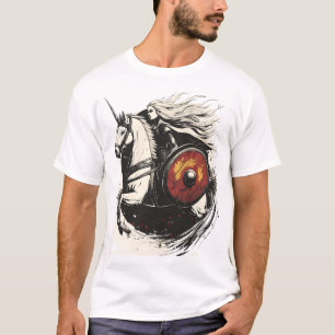 T-shirt Viking Shield Maiden Licorne (1)