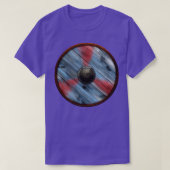 T-shirt Viking Shield Tri Design bleu rouge (Design devant)