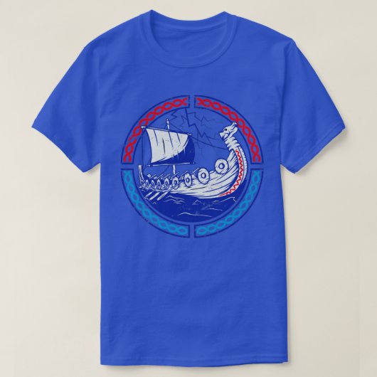 T-shirt Viking Ship Norvège (Design devant)
