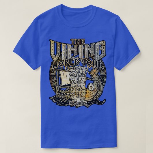 T-shirt Viking Ship World Tour (Design devant)