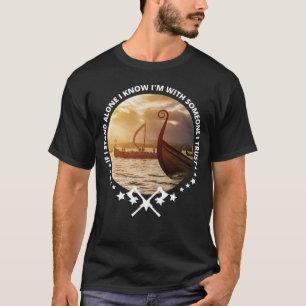 T-shirt Viking Skol Valhalla Norse Je suis avec quelqu'un 