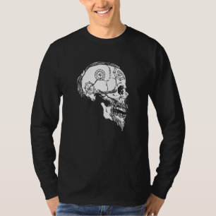 T-shirt Viking Valhalla Crâne Norse Mythologie Cheveux tre
