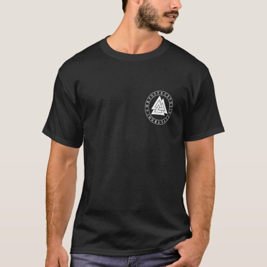 T-shirt Viking Walhalla Odin Thor Hammer Nordmann (Devant)