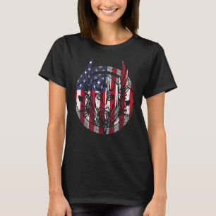 T-shirt Viking Warrior 4 juillet Patriotique Usa Independe