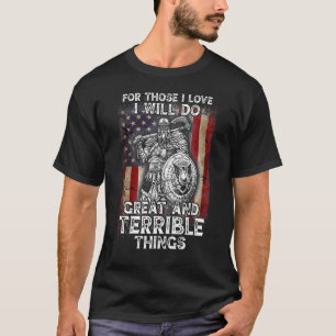 T-shirt Viking Warrior 4 juillet Patriotique Usa Independe
