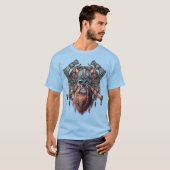 T-shirt Viking Warrior Skull (Devant entier)