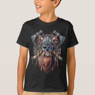 T-shirt Viking Warrior Skull
