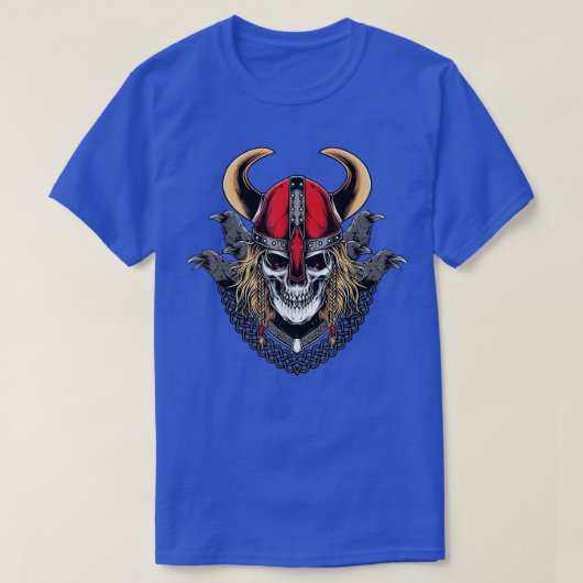 T-shirt Viking Warrior With Raven (Design devant)