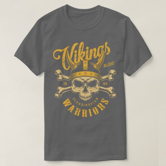 T-shirt vikings 28 (Design devant)