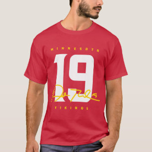 T-shirt Vikings Adam Thielen 19 Conception de signature