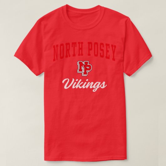 T-shirt Vikings du lycée de North Posey (Design devant)