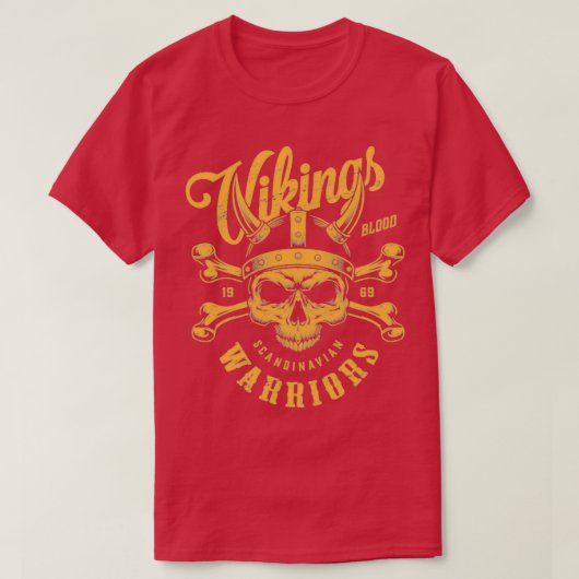 T-shirt vikings guerriers scandiens 2 (Design devant)