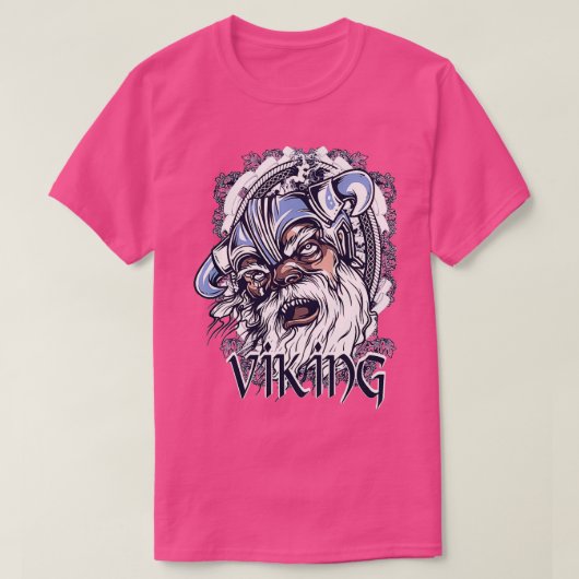 T-shirt Vikings Head Illustration Design Dessin Artwork 2 (Design devant)