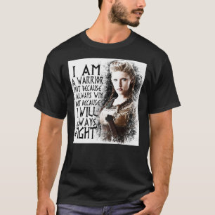 T-shirt Vikings - Lagertha - Je suis un guerrier... Scoo a