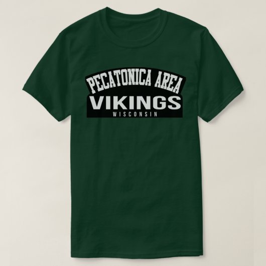 T-shirt Vikings lycéens de Pecatonica (Design devant)