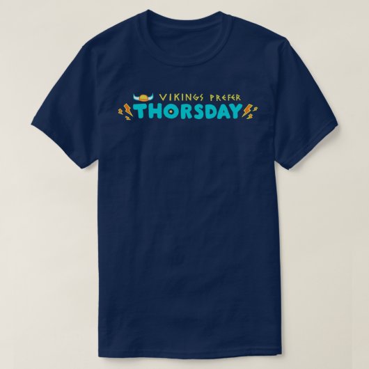 T-shirt Vikings Préférent Thorsday 2 (Design devant)