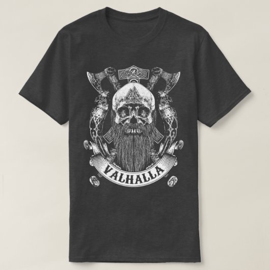 T-shirt VIKINGS RISE Kull Beard Runes Valhalla Nice Cadeau (Design devant)
