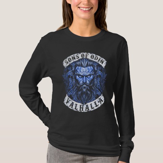 T-shirt VIKINGS S'ÉLEVÈNT-FILS D'ODIN- Valhalla Vikings No (Devant)