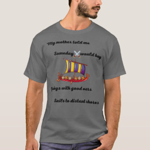 T-shirt Vikings série poésie sélectionnée
