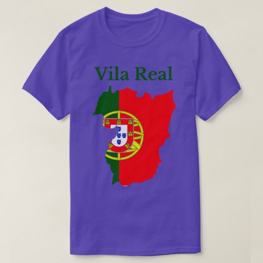 T-shirt Vila Real District Portugal (Design devant)