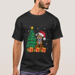 T-shirt Vilain Africain Sauvage Père Noël Lumières Chien L