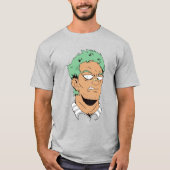 T-shirt Vilain Anime Guy Face (Devant)
