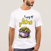 T-shirt vilain brasserie Mahshi Stuffchini Courgette arabe (Devant)