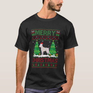 T-shirt Vilain Canne d'éclairage de Noël Corso Chien Vilai