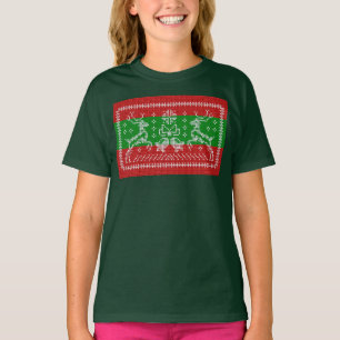 T-shirt Vilain chandail cloches Xmas rennes crochet