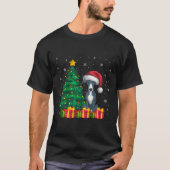 T-shirt Vilain Italien Greyhhop Santa Hat lumières de Noël (Devant)
