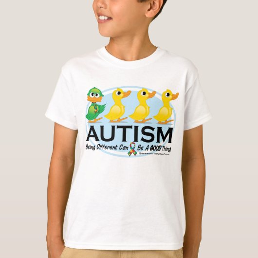 T-shirt Vilain petit canard d'autisme (Devant)
