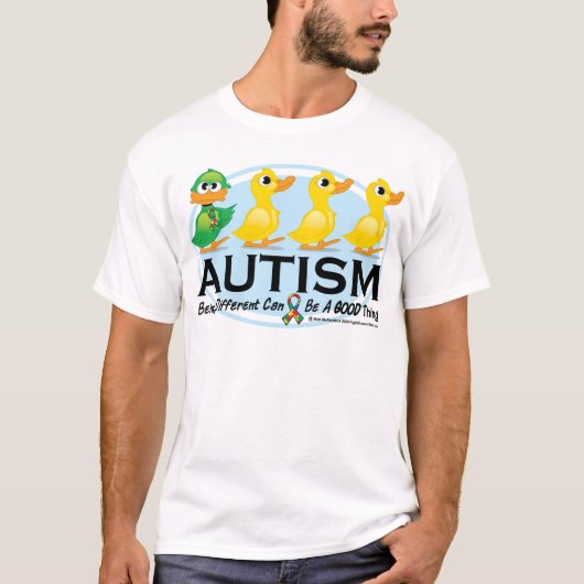 T-shirt Vilain petit canard d'autisme (Devant)