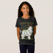 T-Shirt Vilain style de sueur de Noël éclaire les grands P (Devant entier)