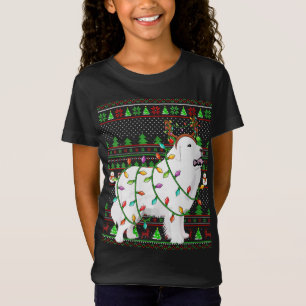 T-Shirt Vilain style de sueur de Noël éclaire les grands P