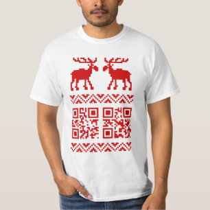 T-shirt Vilain Sweater QR Code Bonne année!