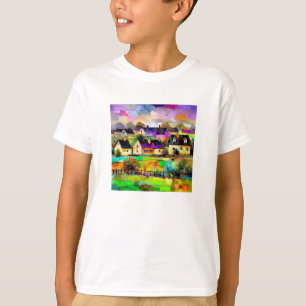 T-shirt Village coloré